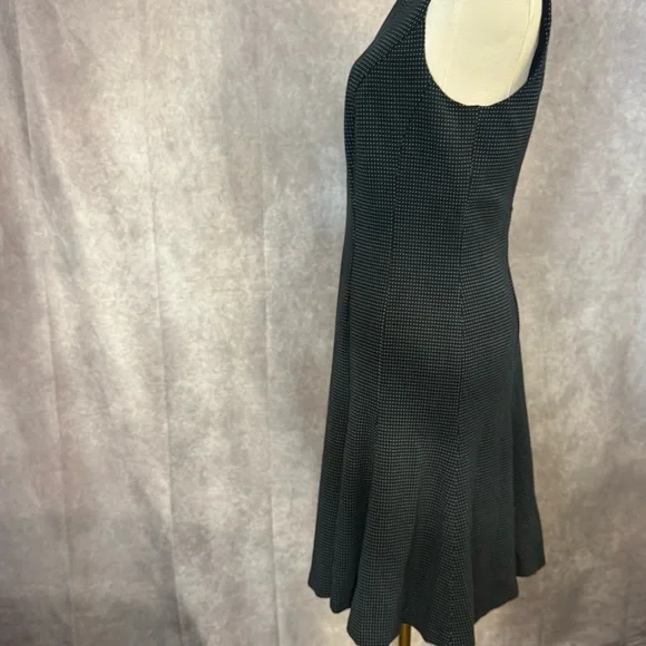 Lauren Ralph Lauren Black Midi Dress with White Collar - Picture 14 of 16